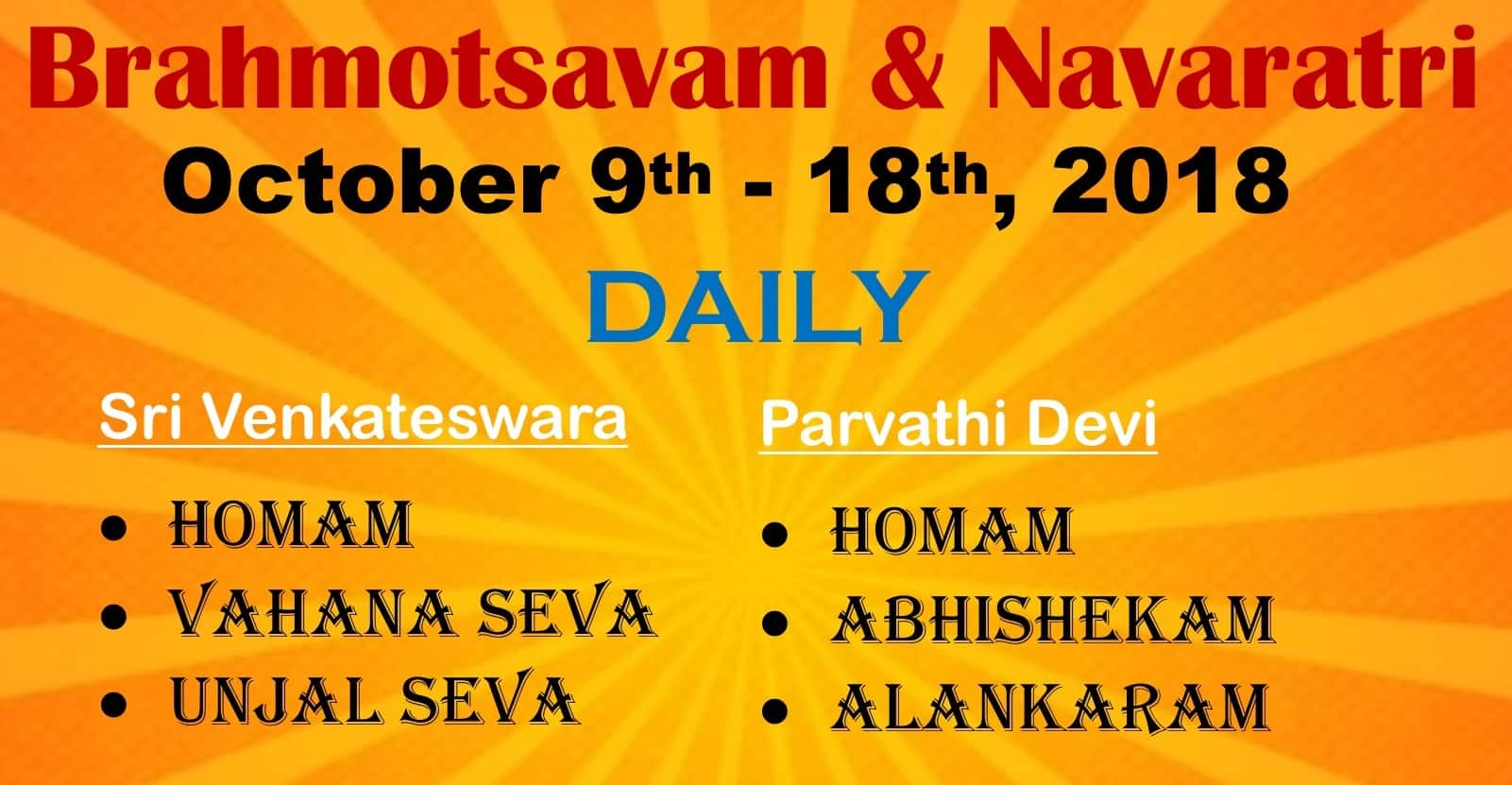 Brahmotsavam & Navaratri at ICCT