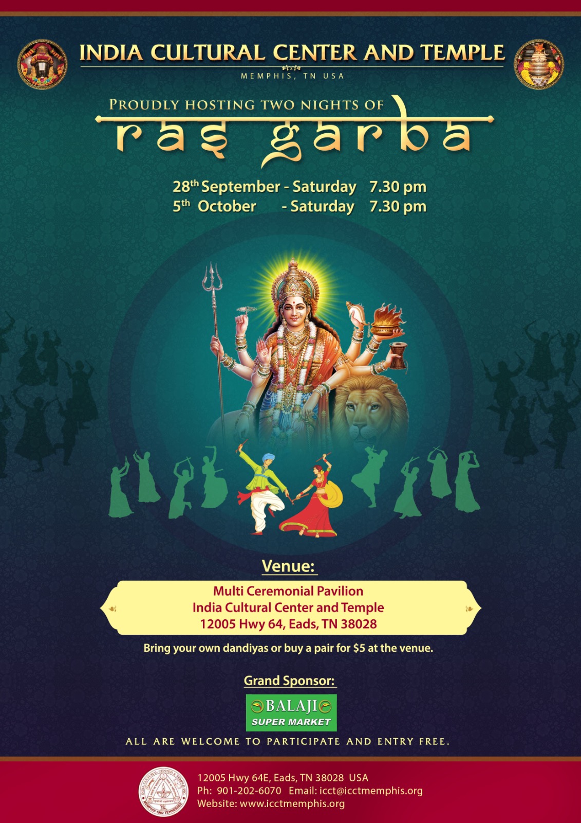 Events for March 2026 – India Cultural Center and Temple